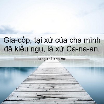 Picture 06 - Sáng Thế 37:1 VIE - Gia-cốp, tại xứ của cha mình đã kiều - Bible Verse Picture
