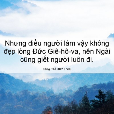 Picture 06 - Sáng Thế 38:10 VIE - Nhưng điều người làm vậy không đẹp - Bible Verse Picture