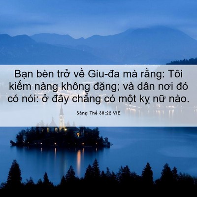 Picture 06 - Sáng Thế 38:22 VIE - Bạn bèn trở về Giu-đa mà rằng: Tôi - Bible Verse Picture