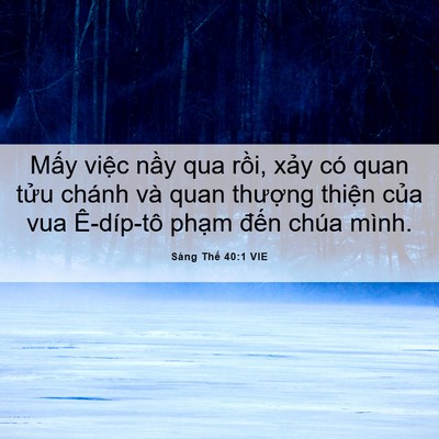 Picture 06 - Sáng Thế 40:1 VIE - Mấy việc nầy qua rồi, xảy có quan - Bible Verse Picture