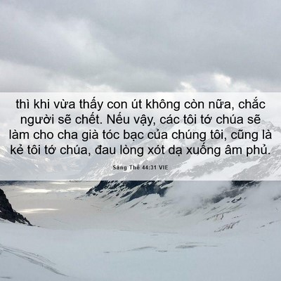 Picture 06 - Sáng Thế 44:31 VIE - thì khi vừa thấy con út không còn nữa, - Bible Verse Picture
