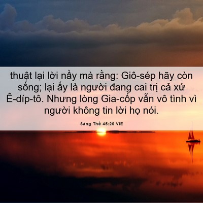 Picture 06 - Sáng Thế 45:26 VIE - thuật lại lời nầy mà rằng: Giô-sép - Bible Verse Picture