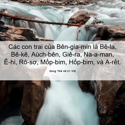 Picture 06 - Sáng Thế 46:21 VIE - Các con trai của Bên-gia-min là Bê-la, - Bible Verse Picture
