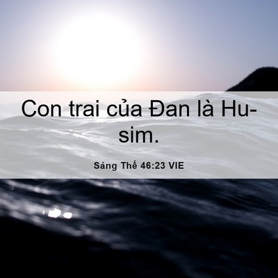 Picture 06 - Sáng Thế 46:23 VIE - Con trai của Đan là - Bible Verse Picture