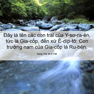 Picture 06 - Sáng Thế 46:8 VIE - Đây là tên các con trai của Y-sơ-ra-ên, - Bible Verse Picture