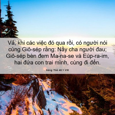 Picture 06 - Sáng Thế 48:1 VIE - Vả, khi các việc đó qua rồi, có - Bible Verse Picture