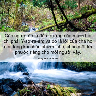 Picture 06 - Sáng Thế 49:28 VIE - Các người đó là đầu trưởng của - Bible Verse Picture