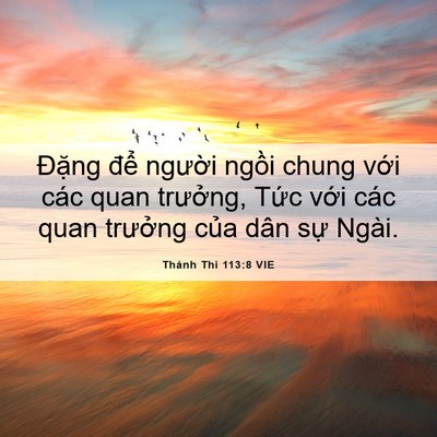 Picture 06 - Thánh Thi 113:8 VIE - Đặng để người ngồi chung với các - Bible Verse Picture