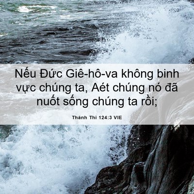 Picture 06 - Thánh Thi 124:3 VIE - Nếu Đức Giê-hô-va không binh vực chúng - Bible Verse Picture