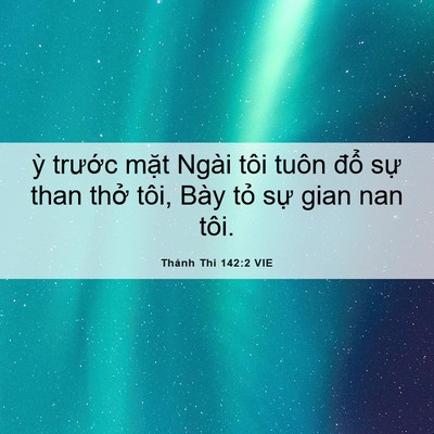 Picture 06 - Thánh Thi 142:2 VIE - ỳ trước mặt Ngài tôi tuôn đổ sự - Bible Verse Picture