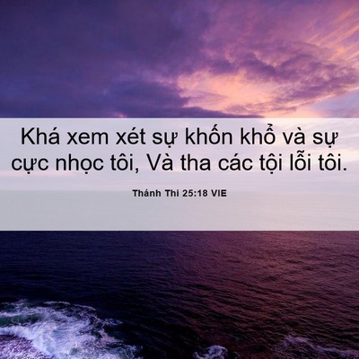 Picture 06 - Thánh Thi 25:18 VIE - Khá xem xét sự khốn khổ và sự cực - Bible Verse Picture