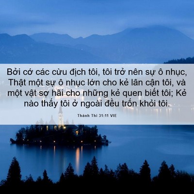 Picture 06 - Thánh Thi 31:11 VIE - Bởi cớ các cừu địch tôi, tôi trở - Bible Verse Picture