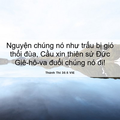 Picture 06 - Thánh Thi 35:5 VIE - Nguyện chúng nó như trấu bị gió thổi - Bible Verse Picture