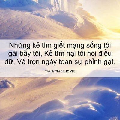 Picture 06 - Thánh Thi 38:12 VIE - Những kẻ tìm giết mạng sống tôi gài - Bible Verse Picture