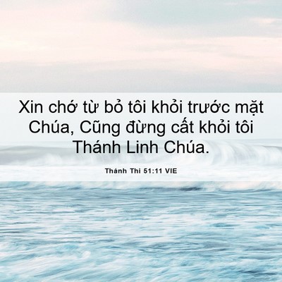 Picture 06 - Thánh Thi 51:11 VIE - Xin chớ từ bỏ tôi khỏi trước mặt - Bible Verse Picture