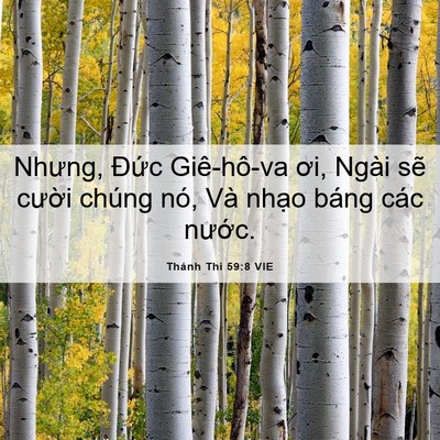 Picture 06 - Thánh Thi 59:8 VIE - Nhưng, Đức Giê-hô-va ơi, Ngài sẽ - Bible Verse Picture