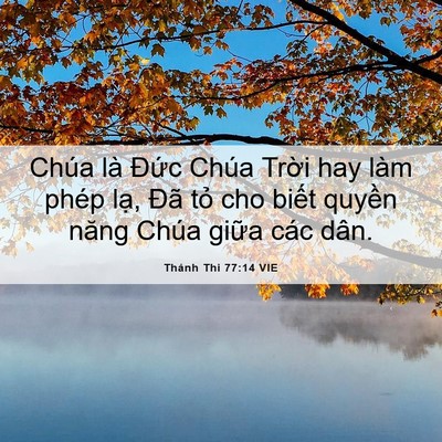 Picture 06 - Thánh Thi 77:14 VIE - Chúa là Đức Chúa Trời hay làm phép - Bible Verse Picture