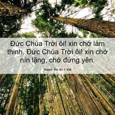 Picture 06 - Thánh Thi 83:1 VIE - Đức Chúa Trời ôi! xin chớ làm thinh. - Bible Verse Picture