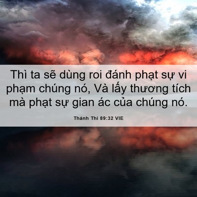 Picture 06 - Thánh Thi 89:32 VIE - Thì ta sẽ dùng roi đánh phạt sự vi - Bible Verse Picture