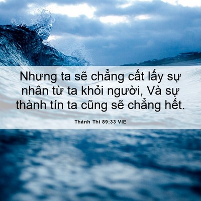 Picture 06 - Thánh Thi 89:33 VIE - Nhưng ta sẽ chẳng cất lấy sự nhân - Bible Verse Picture
