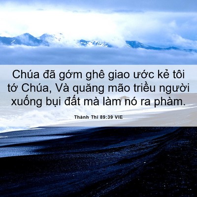 Picture 06 - Thánh Thi 89:39 VIE - Chúa đã gớm ghê giao ước kẻ tôi tớ - Bible Verse Picture