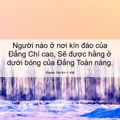 Picture 06 - Thánh Thi 91:1 VIE - Người nào ở nơi kín đáo của Đấng - Bible Verse Picture