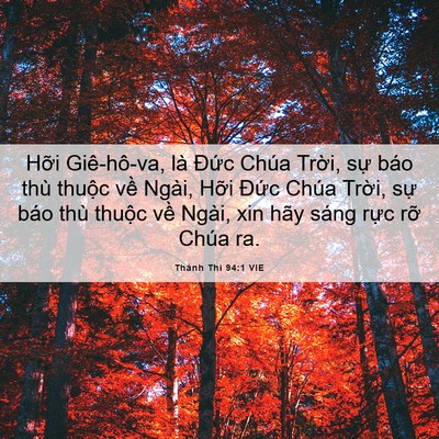 Picture 06 - Thánh Thi 94:1 VIE - Hỡi Giê-hô-va, là Đức Chúa Trời, sự - Bible Verse Picture