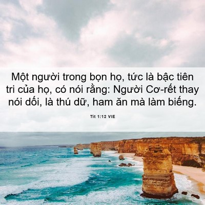 Picture 06 - Tít 1:12 VIE - Một người trong bọn họ, tức là bậc - Bible Verse Picture