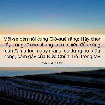 Picture 06 - Xuất Hành 17:9 VIE - Môi-se bèn nói cùng Giô-suê rằng: Hãy - Bible Verse Picture