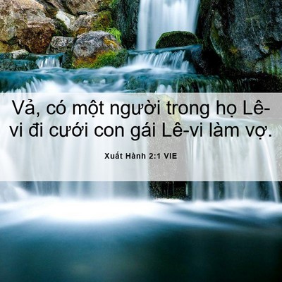 Picture 06 - Xuất Hành 2:1 VIE - Vả, có một người trong họ Lê-vi đi - Bible Verse Picture