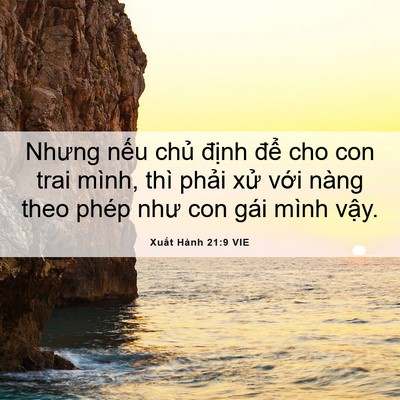 Picture 06 - Xuất Hành 21:9 VIE - Nhưng nếu chủ định để cho con trai - Bible Verse Picture