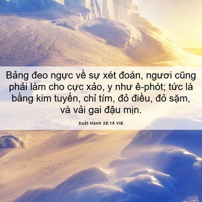 Picture 06 - Xuất Hành 28:15 VIE - Bảng đeo ngực về sự xét đoán, ngươi - Bible Verse Picture