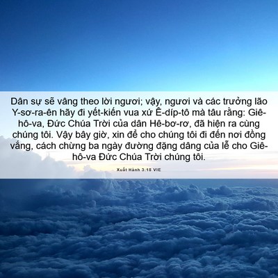 Picture 06 - Xuất Hành 3:18 VIE - Dân sự sẽ vâng theo lời ngươi; vậy, - Bible Verse Picture