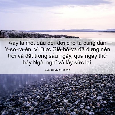 Picture 06 - Xuất Hành 31:17 VIE - Aáy là một dấu đời đời cho ta cùng - Bible Verse Picture