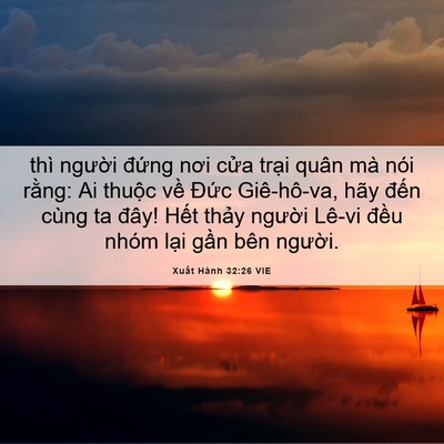 Picture 06 - Xuất Hành 32:26 VIE - thì người đứng nơi cửa trại quân mà - Bible Verse Picture
