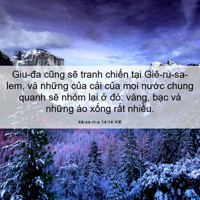 Picture 06 - Xê-ca-ri-a 14:14 VIE - Giu-đa cũng sẽ tranh chiến tại - Bible Verse Picture
