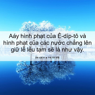 Picture 06 - Xê-ca-ri-a 14:19 VIE - Aáy hình phạt của Ê-díp-tô và hình - Bible Verse Picture