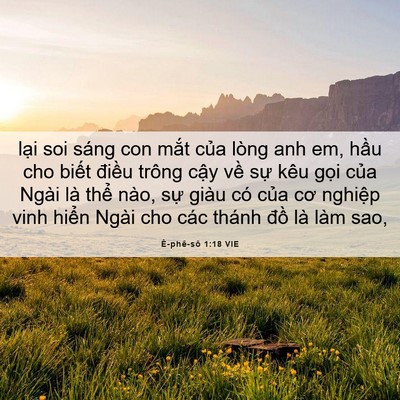 Picture 06 - Ê-phê-sô 1:18 VIE - lại soi sáng con mắt của lòng anh em, - Bible Verse Picture