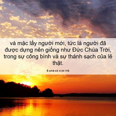 Picture 06 - Ê-phê-sô 4:24 VIE - và mặc lấy người mới, tức là - Bible Verse Picture