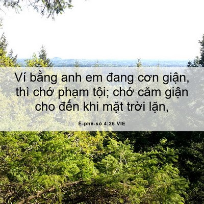 Picture 06 - Ê-phê-sô 4:26 VIE - Ví bằng anh em đang cơn giận, thì chớ - Bible Verse Picture
