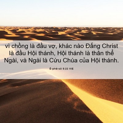 Picture 06 - Ê-phê-sô 5:23 VIE - vì chồng là đầu vợ, khác nào Đấng - Bible Verse Picture