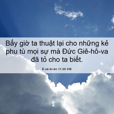 Picture 06 - Ê-xê-ki-ên 11:25 VIE - Bấy giờ ta thuật lại cho những kẻ phu - Bible Verse Picture