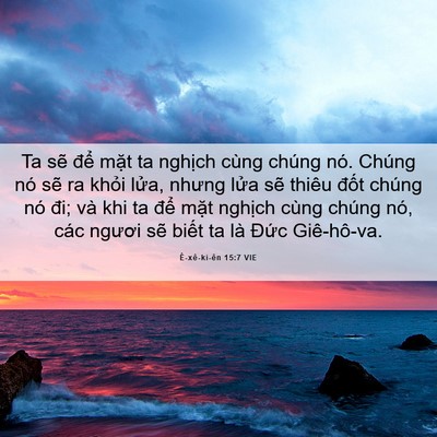 Picture 06 - Ê-xê-ki-ên 15:7 VIE - Ta sẽ để mặt ta nghịch cùng chúng nó. - Bible Verse Picture