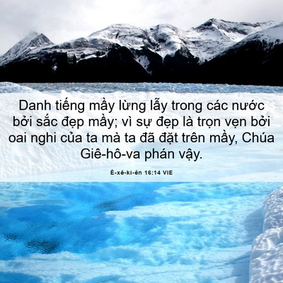 Picture 06 - Ê-xê-ki-ên 16:14 VIE - Danh tiếng mầy lừng lẫy trong các - Bible Verse Picture