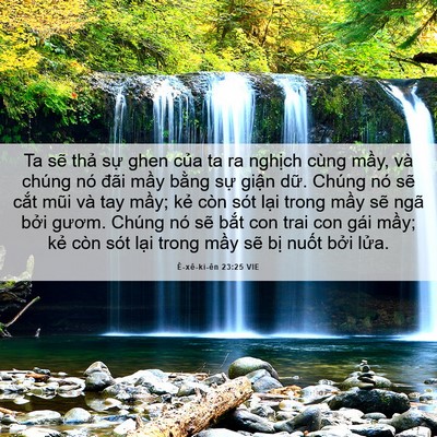 Picture 06 - Ê-xê-ki-ên 23:25 VIE - Ta sẽ thả sự ghen của ta ra nghịch - Bible Verse Picture
