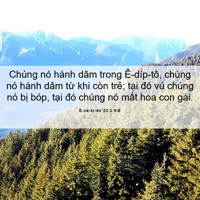 Picture 06 - Ê-xê-ki-ên 23:3 VIE - Chúng nó hành dâm trong Ê-díp-tô, chúng - Bible Verse Picture