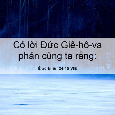Picture 06 - Ê-xê-ki-ên 24:15 VIE - Có lời Đức Giê-hô-va phán cùng ta - Bible Verse Picture