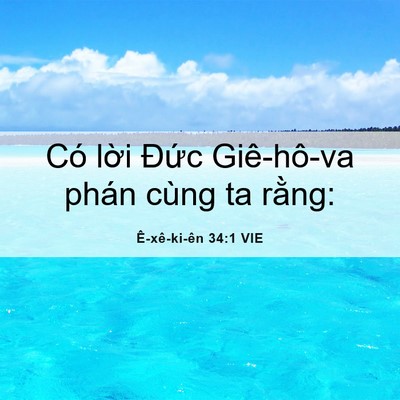 Picture 06 - Ê-xê-ki-ên 34:1 VIE - Có lời Đức Giê-hô-va phán cùng ta - Bible Verse Picture