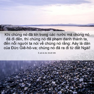 Picture 06 - Ê-xê-ki-ên 36:20 VIE - Khi chúng nó đã tới trong các nước mà - Bible Verse Picture