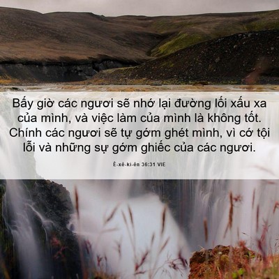 Picture 06 - Ê-xê-ki-ên 36:31 VIE - Bấy giờ các ngươi sẽ nhớ lại - Bible Verse Picture